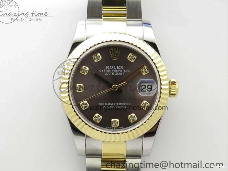 YG SS Maker 278273 Dial Diamonds YG Bracelet Datejust 31mm Best Gray Edition SS BP on Oyster 0127